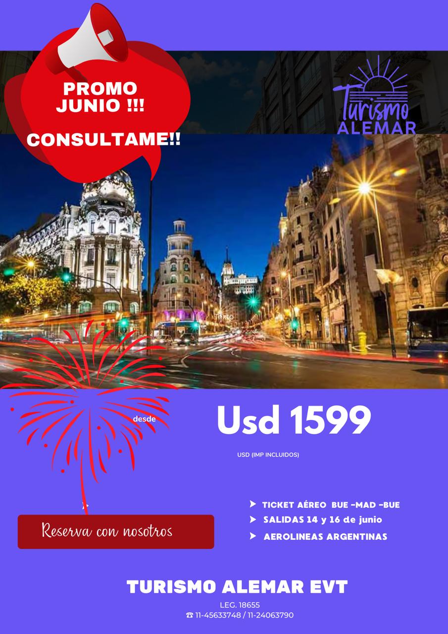 DISEÑA TU VIAJE - VOLA A MADRID  CON LAS MEJORES OFERTAS DE AEREOS.