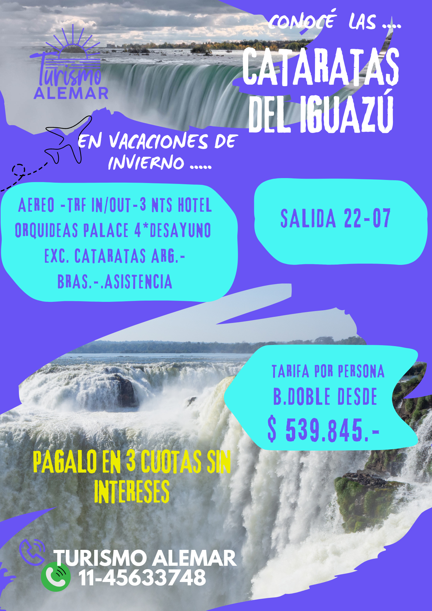 CATARATAS -AEREO SALIDA 05/08
