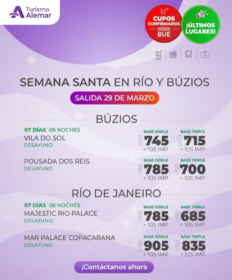 Semana Santa en Río y Búzios